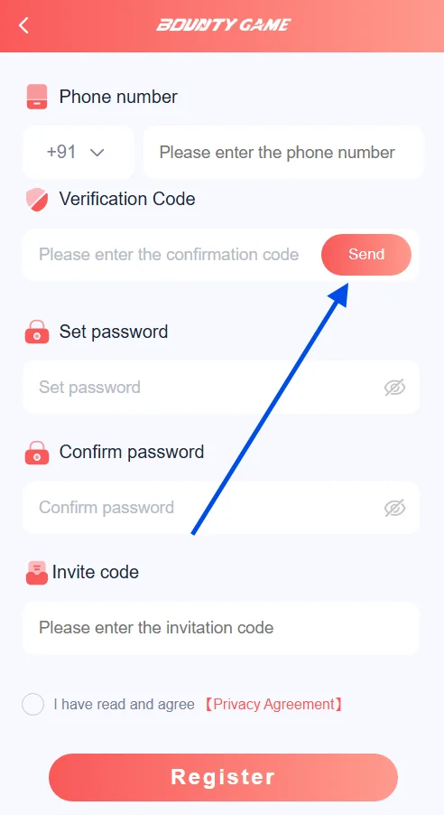 Click the send button