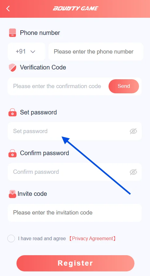 set password